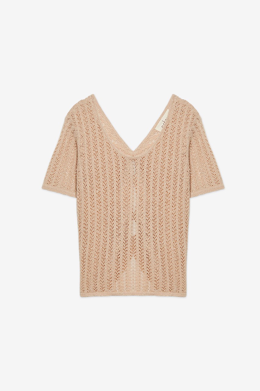 KNIT T-SHIRT WITH OPENINGS
