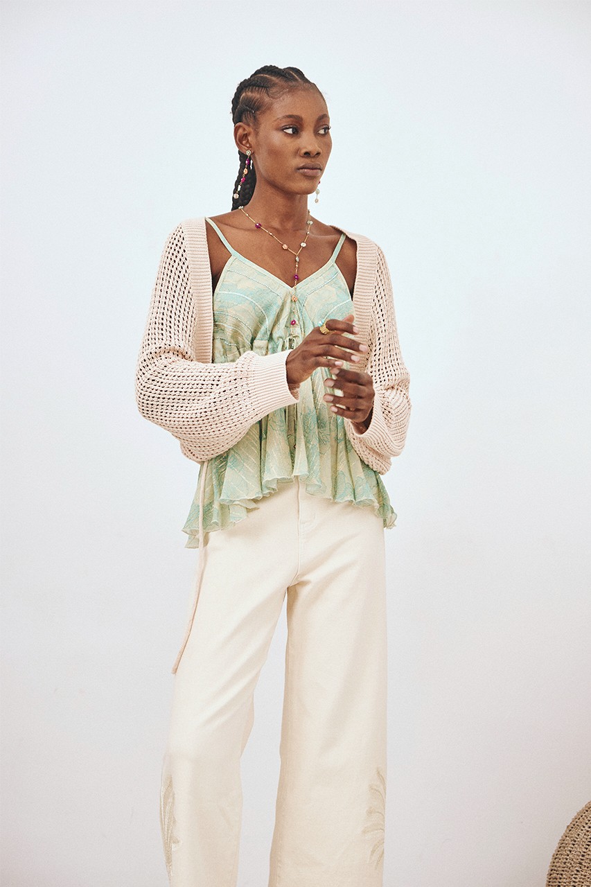 CROPPED KIMONO CARDIGAN