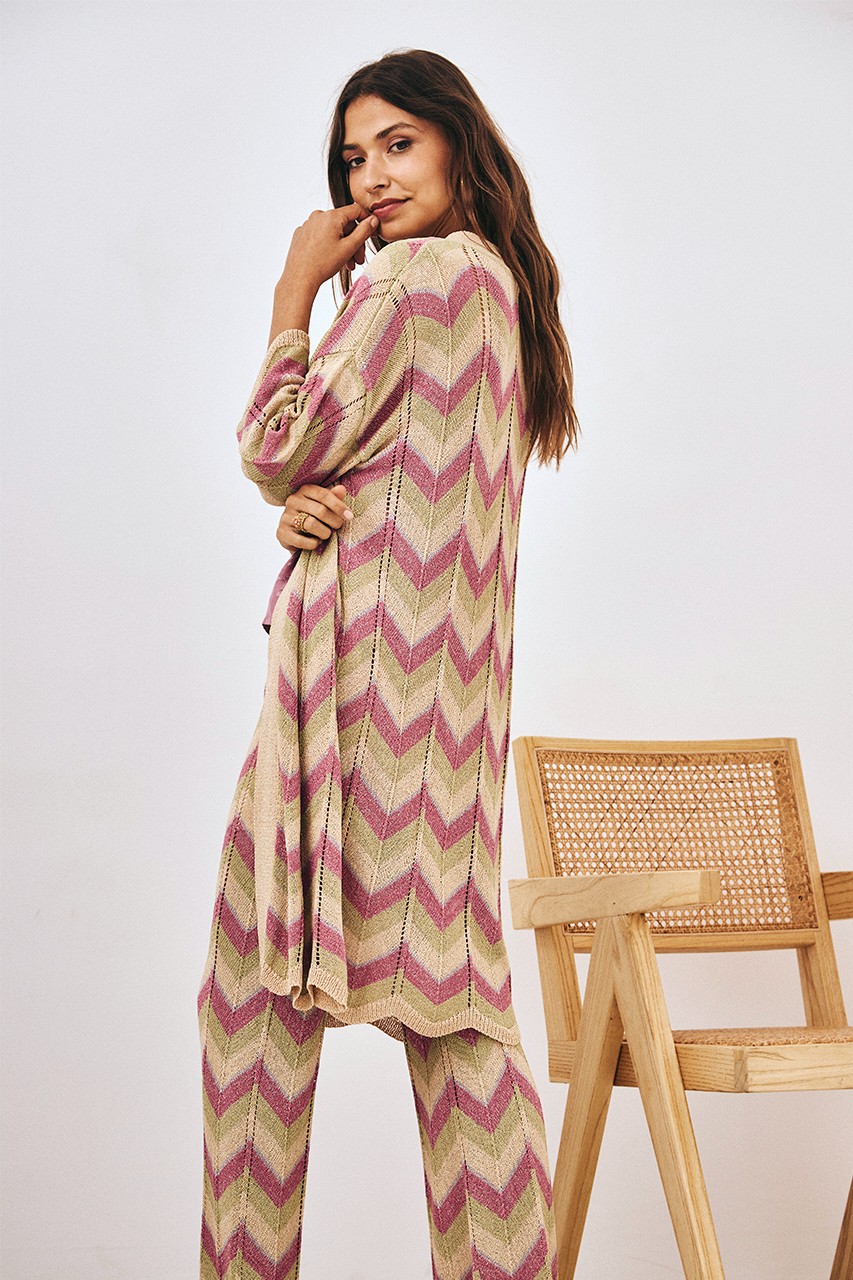 LONG JACQUARD KIMONO 