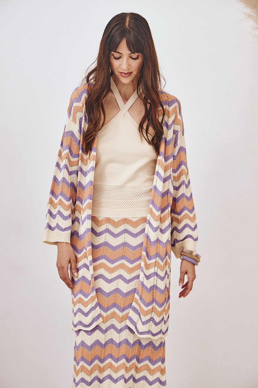 KIMONO LARGO PUNTO ZIGZAG 3