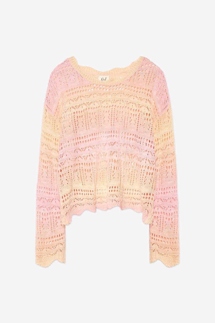 LONG SLEEVE GRADIENT SWEATER