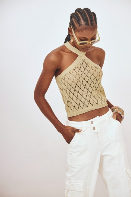TOP BÁSICO HALTER CALADO