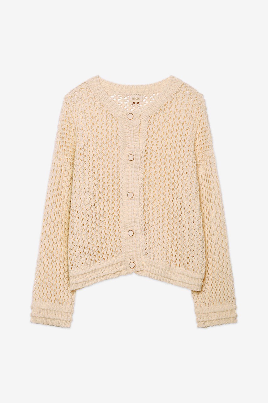 BUTTONED KNIT JACKET 4