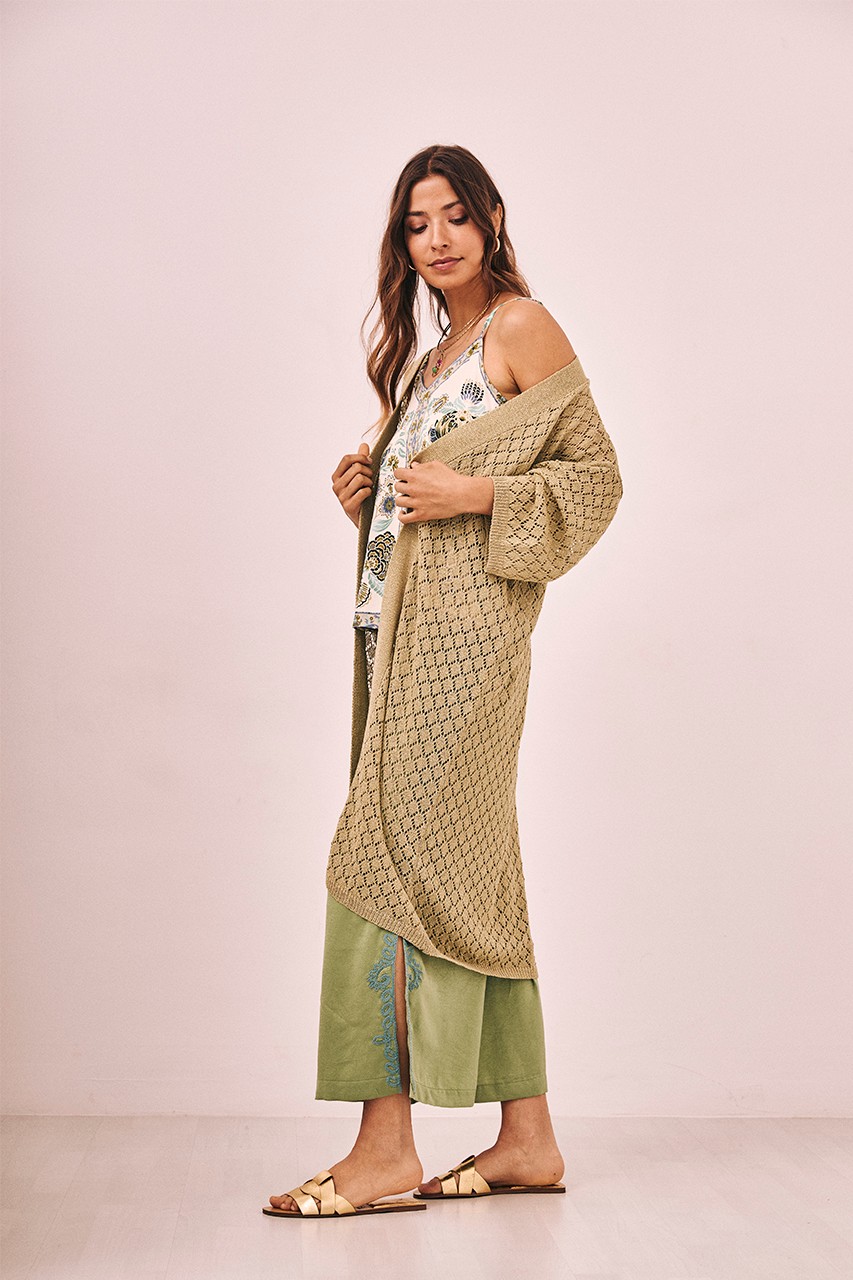 LONG MIX KNITTED KIMONO 3