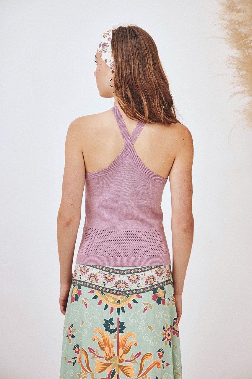 TOP BÁSICO HALTER VIOLETA 2