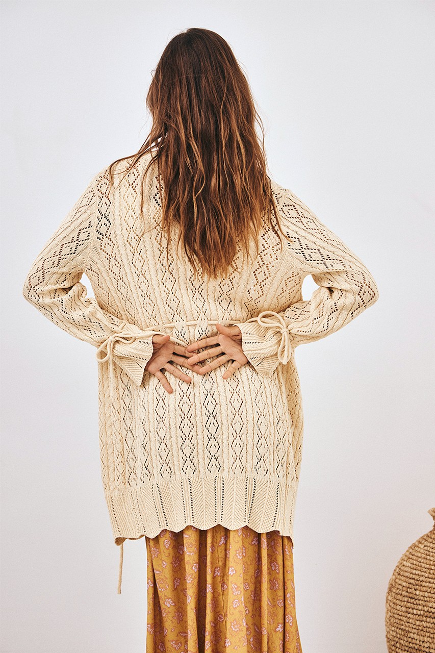 LONG KIMONO WITH MIX OPENWORK 3