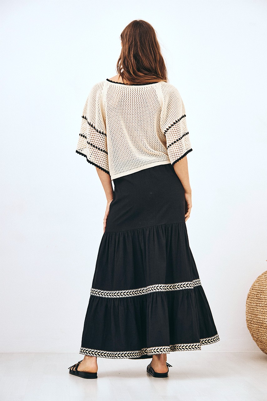 BICOLOR SHORT SLEEVED SWEATER 2