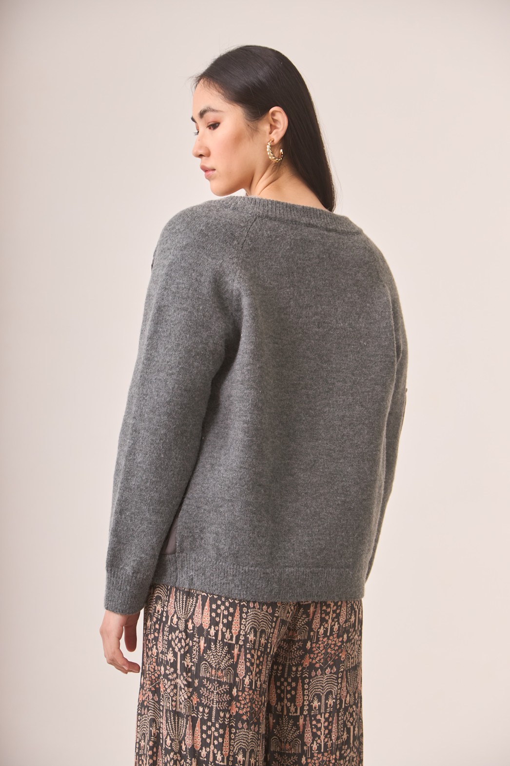 CHAQUETA COMBI DE PUNTO Y ACOLCHADO ESTILO BOMBER MAXI 2