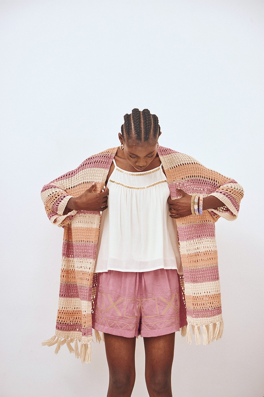 KIMONO LARGO RAYAS FLECOS 2