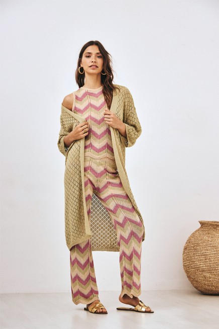 JACQUARD TRICOLOR TROUSERS