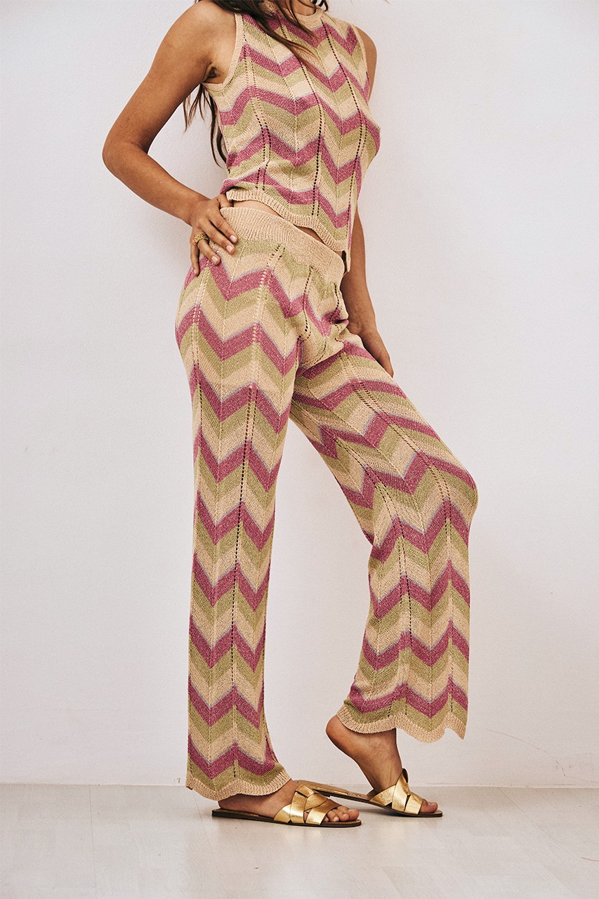 JACQUARD TRICOLOR TROUSERS 2