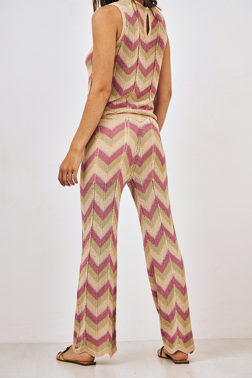 JACQUARD TRICOLOR TROUSERS 4
