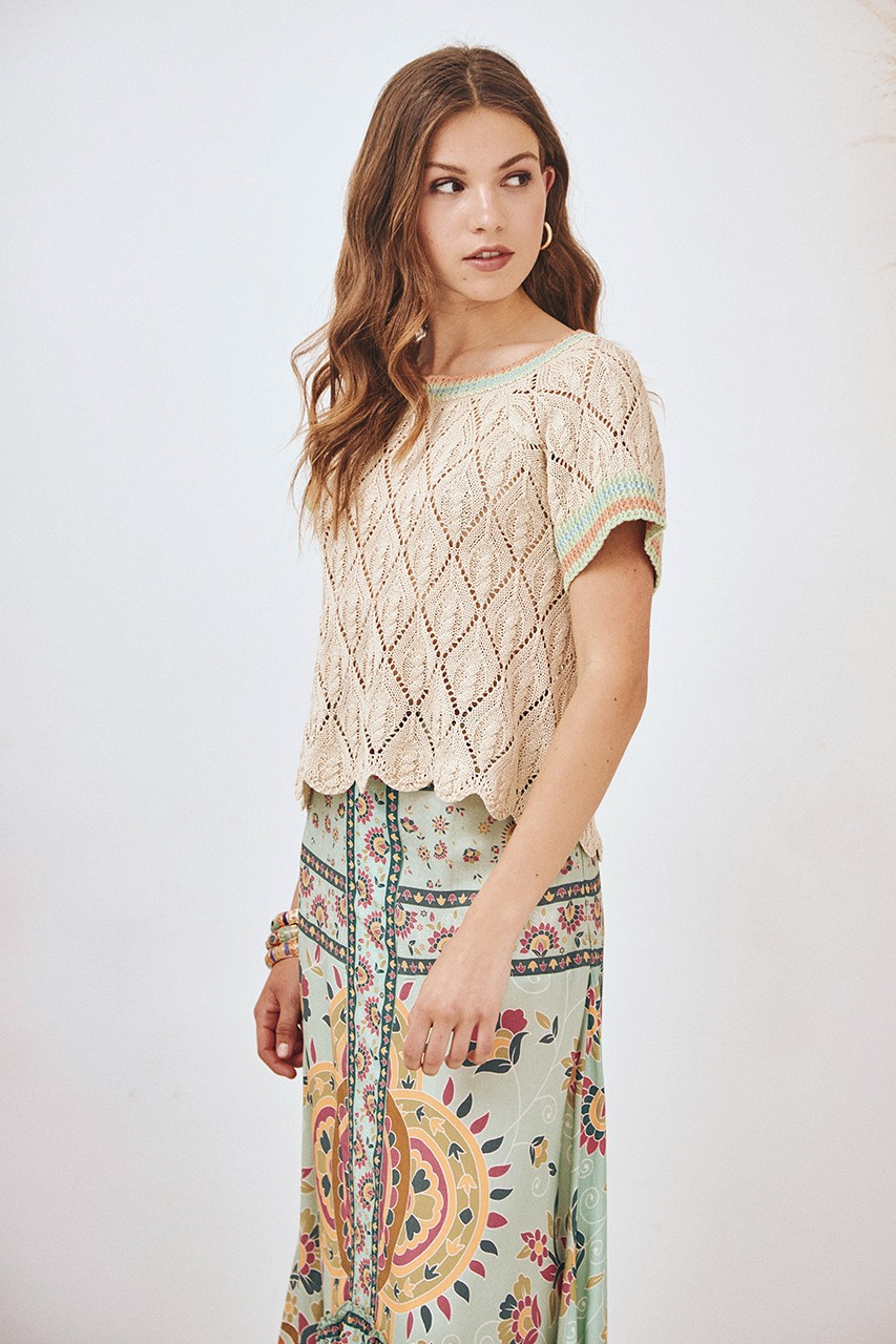 OPENWORK RHOMBUSES TOP 2