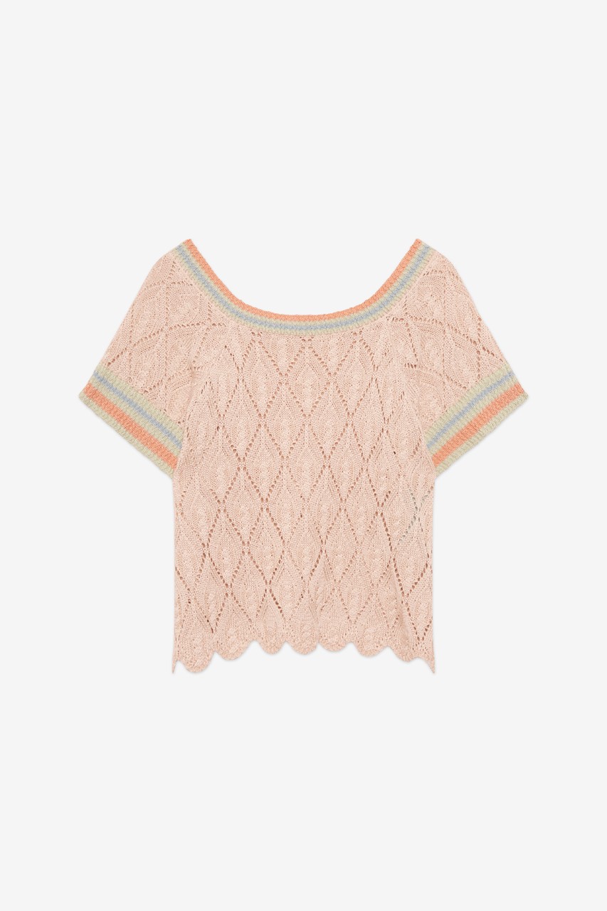 OPENWORK RHOMBUSES TOP 6