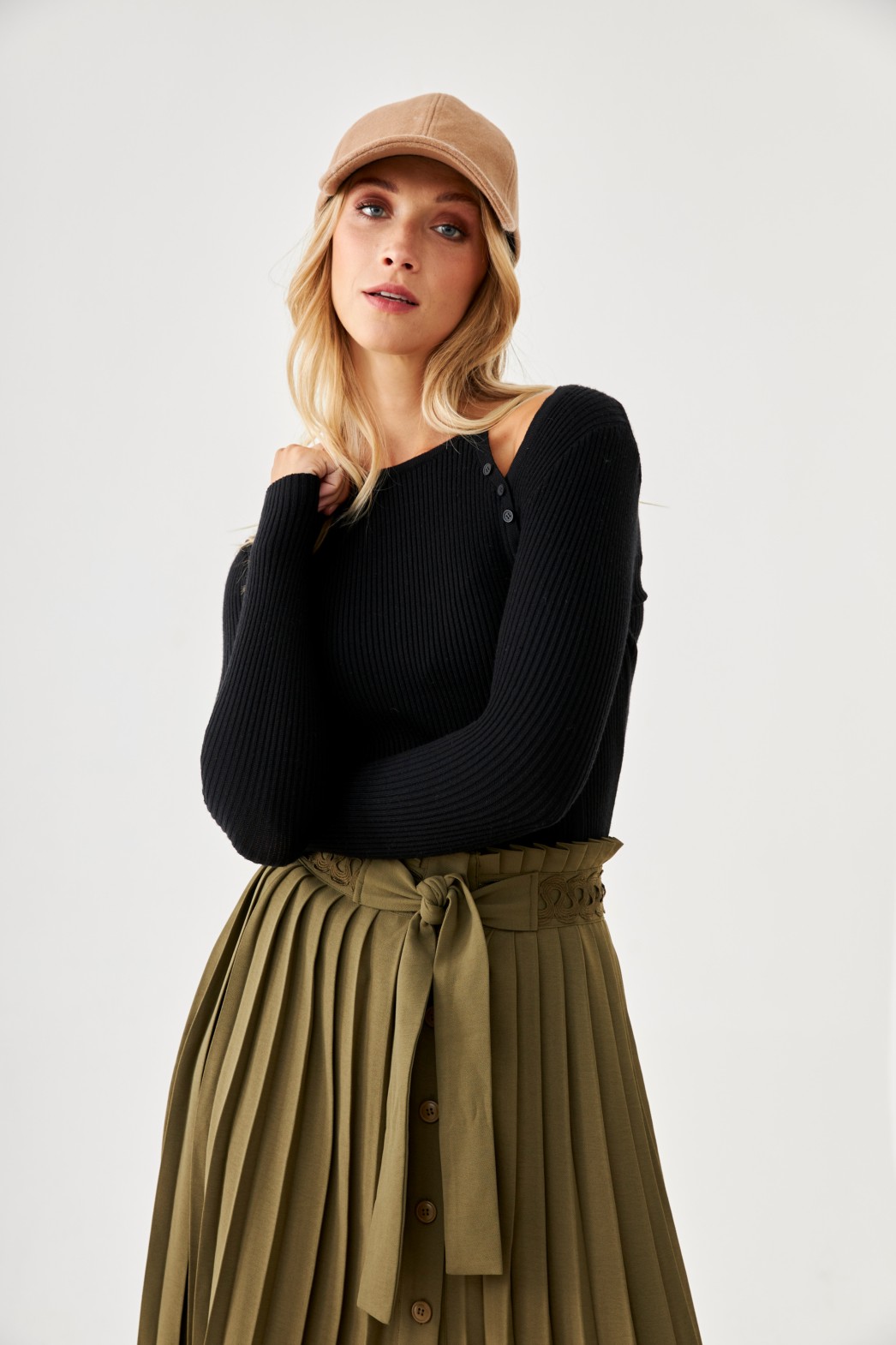 VISCOSE JERSEY WITH CUT OUT AND ASYMMETRICAL CUT 1