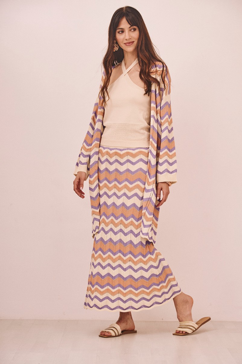 LONG JACQUARD SKIRT