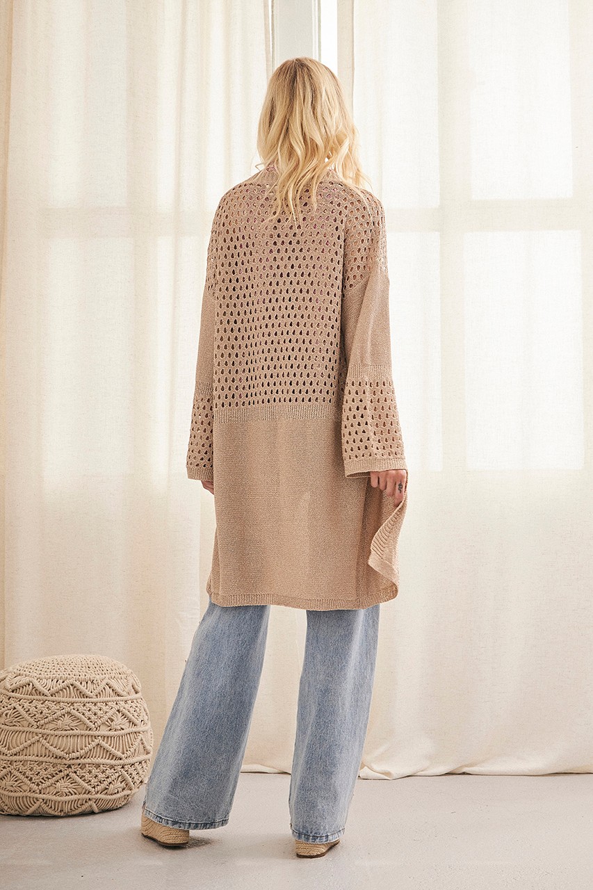 Open weave cardigan sale