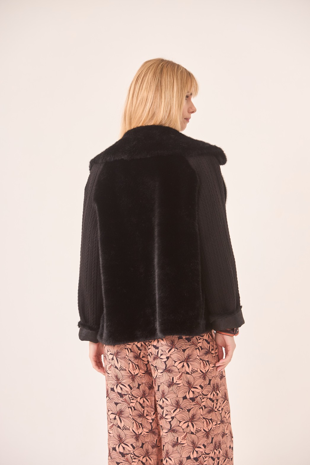 FUR COMBINED SHORT COAT 2